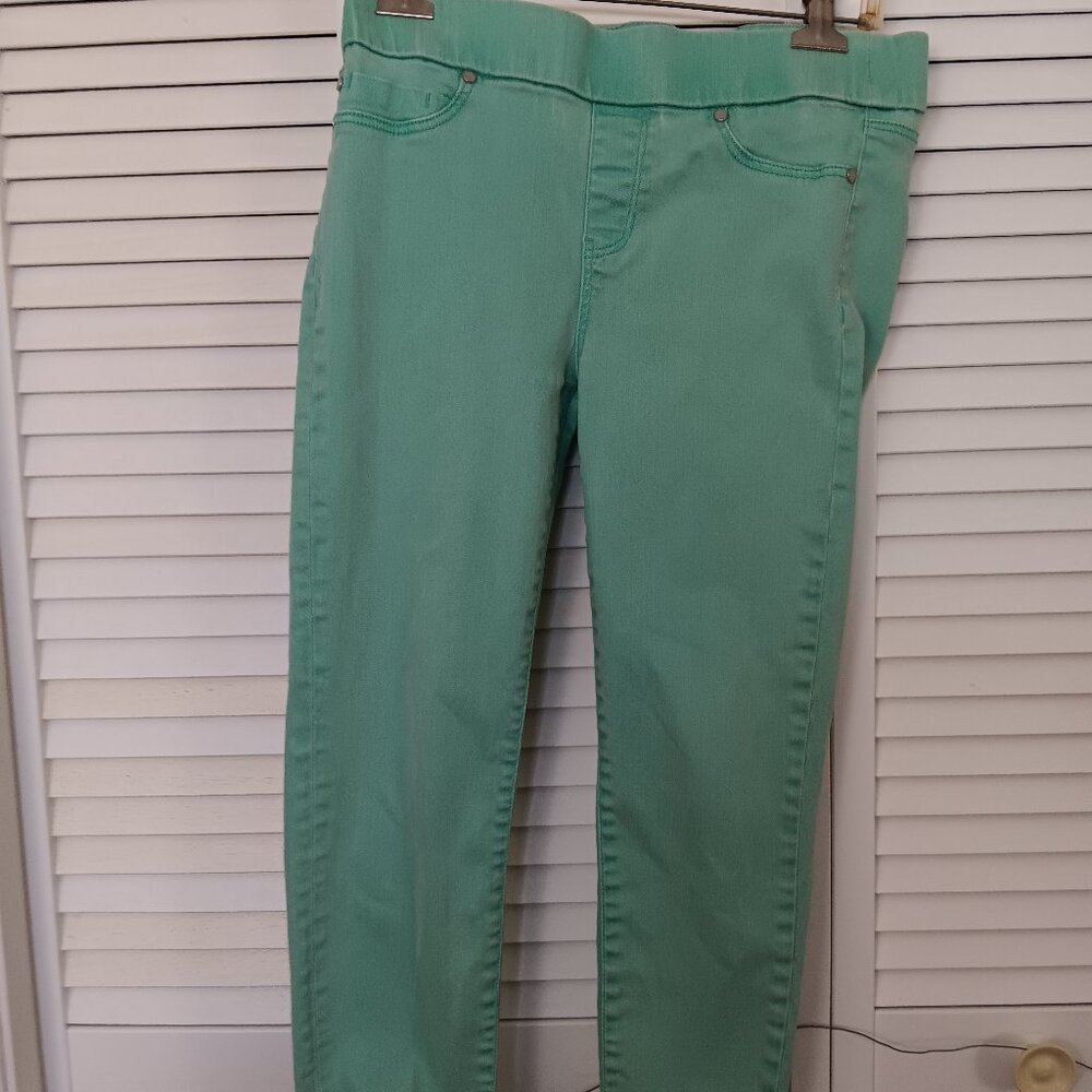 Liverpool Los Angeles Ankle Legging High Rise Skinny Jeans in Vintage Green